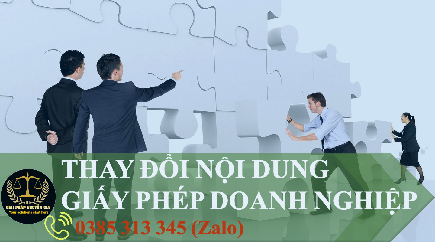 THAY ĐỔI GIẤY PHÉP